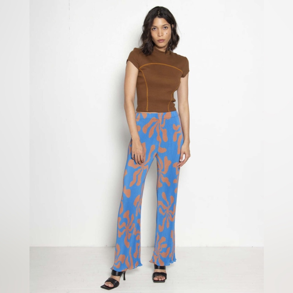 Arthur Plisse Flare Pants S